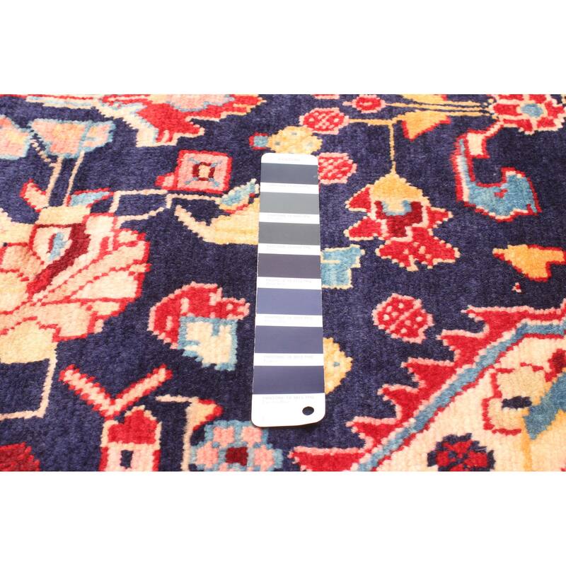 ECARPETGALLERY Hand-knotted Andelz Navy Wool Rug - 4'5 x 7'3