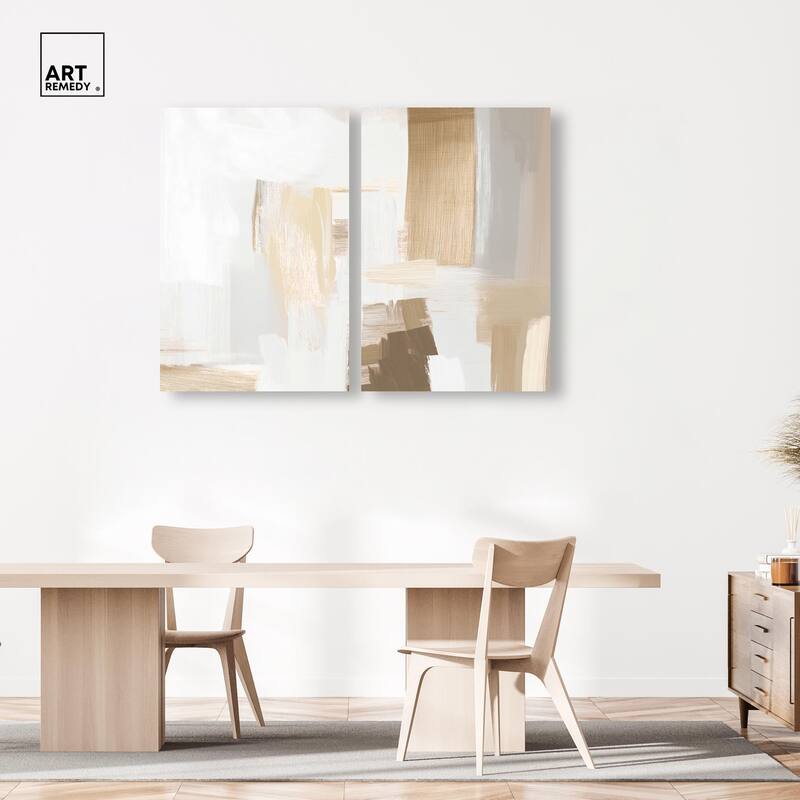 Tactile Textures I Canvas Set of 2 by Art Remedy, Gallery Wrapped