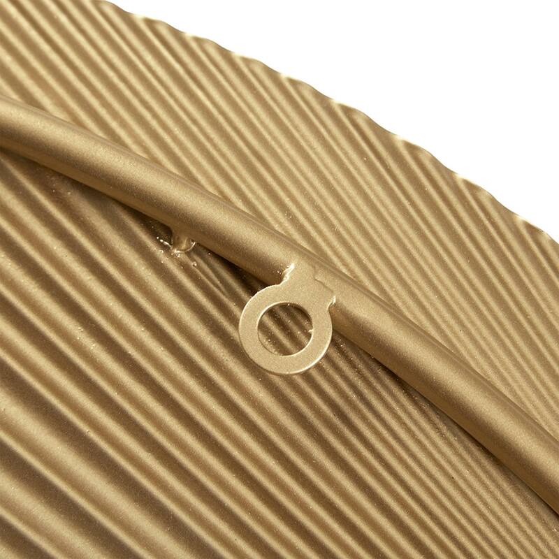 Roomfitters 2-Piece Half Moon Metal Wall Decor Set, Modular Gold Leaf Finish Dimensional Sunburst Art for Living Room