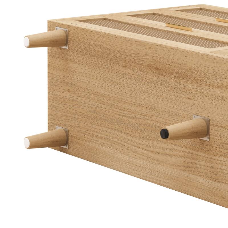 6-Drawers Rattan Storage Cabinet Rattan Drawer