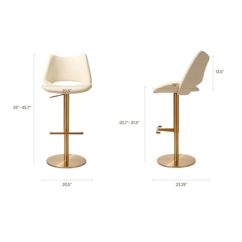 Sola Swivel Adjustable Height Counter Stool