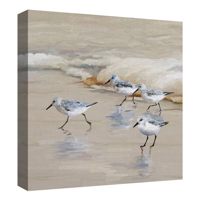 Sandpiper Beach I Amber, II by Studio Arts Canvas Art Prints