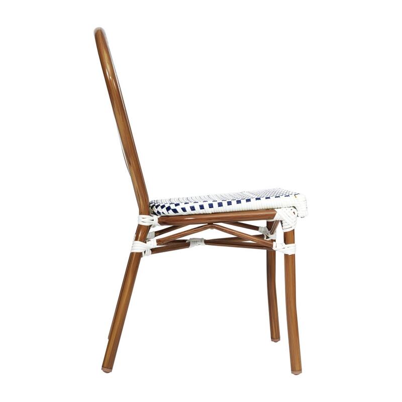 4 Pack All-Weather Commercial Paris Chair with Metal Frames