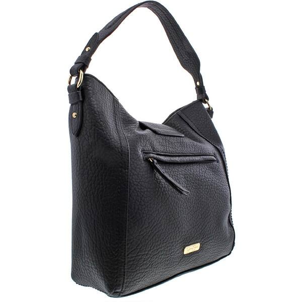 Jessica Simpson Hayden Women S Pebbled Faux Leather Shoulder Hobo Handbag Large Overstock 29344197 Jessica simpson handbag blue w silver hardware snakeskin printsuper great conditionhandles 10height 11width 18 more. jessica simpson