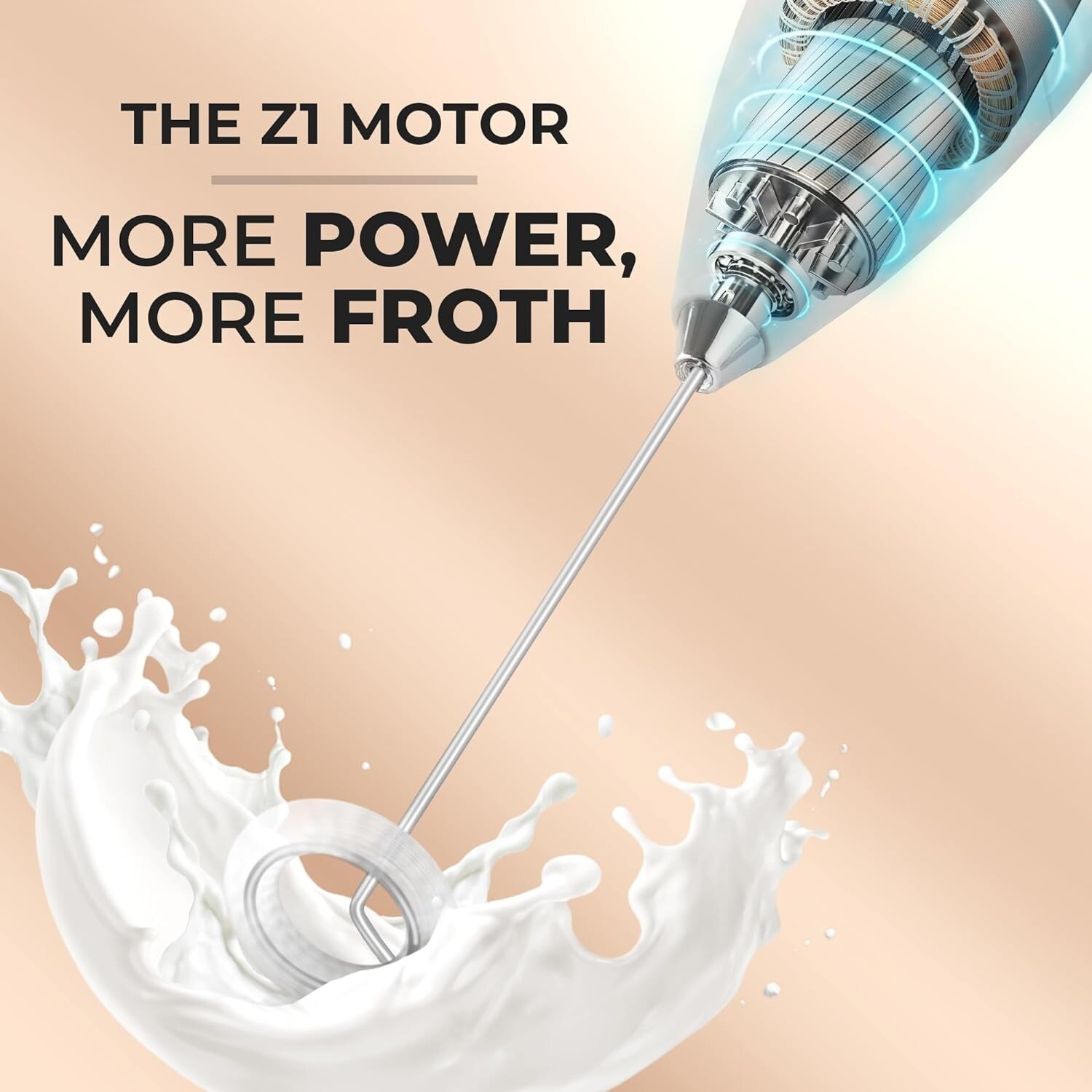 Zulay Kitchen Powerful Milk Frother for Coffee with Upgraded