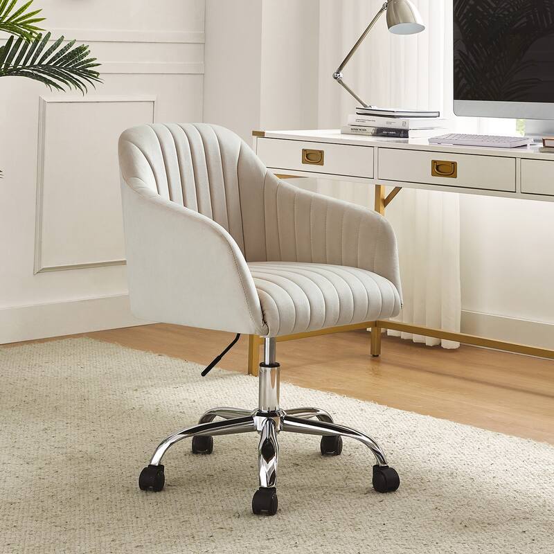 Gerhard Modern Velvet Task Chair - 360 Degree Swivel by HULALA HOME