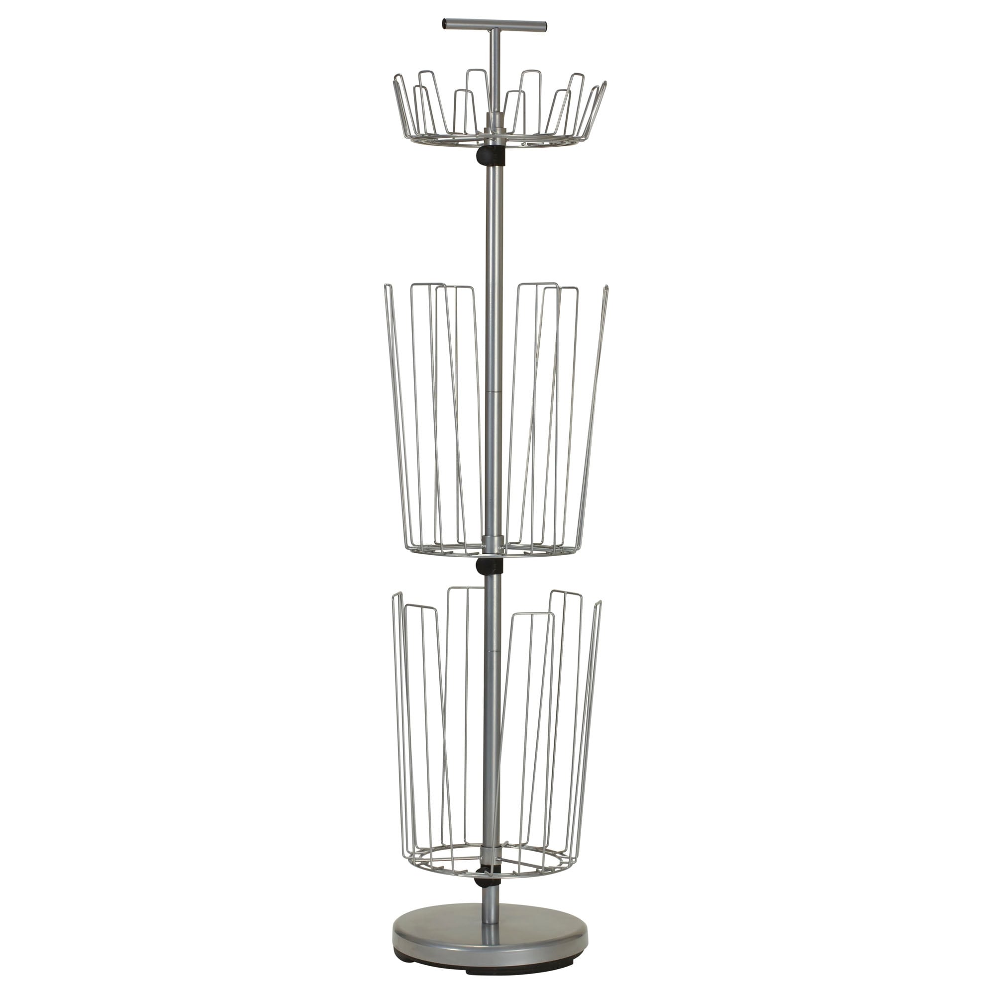 Household Essentials 3-Tier Adjustable Revolving Shoe Rack