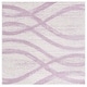 preview thumbnail 41 of 115, SAFAVIEH Adirondack Lelia Modern Abstract Distressed Rug 6' Square - Cream/Purple