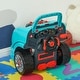 preview thumbnail 7 of 6, Kids Truck Engine Toy with 61 Pieces, Realistic Sounds, Light, Horn, and Engine Parts for Ages 3-5 - Teal