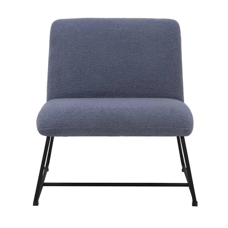 Porthos Home Sela Accent Chair, Fabric Upholstery, Steel Sled Legs