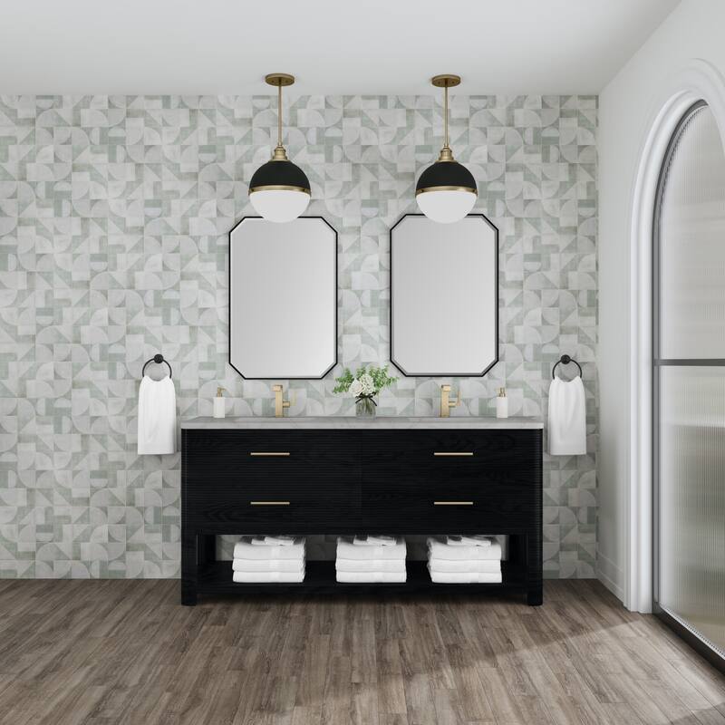 James Martin Vanities D704-V72-3VSL Lucian 72" Free Standing Double