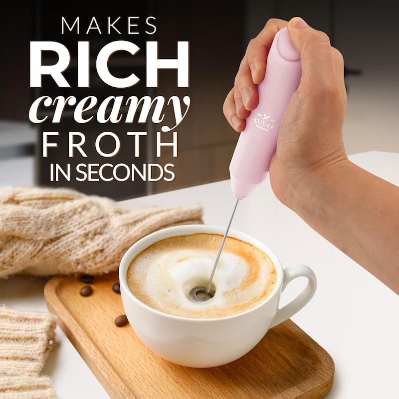 Zulay Kitchen FrothMate Powerful Milk Frother for Coffee