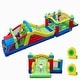 preview thumbnail 1 of 8, Gymax Inflatable Bounce Castle Large Slide w/ Jumping House Outdoor Blue - Kids