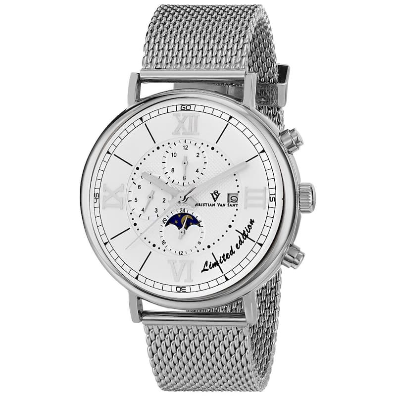 Christian Van Sant Men's Somptueuse LTD White Dial Watch - CV1150 - 6 (36)
