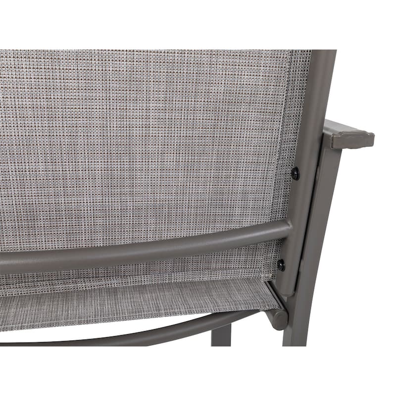 Outdoor 2-Piece Patio Textilene Fabric Chairs - 22.44*28.35*38.78 inch