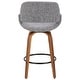 preview thumbnail 41 of 42, Carson Carrington Svellingen Counter Stool with Round Black Footrest (Set of 2) - N/A