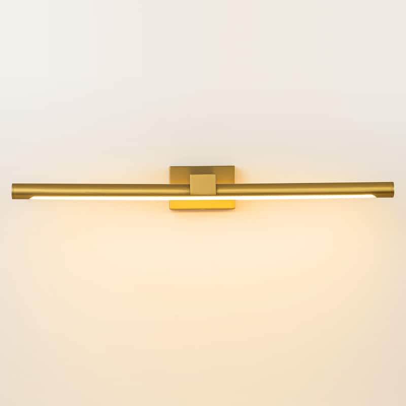 23.6 in. Modern Linear Integrated LED Dimmable Bathroom Vanity Light Black/Gold Vanity Lights for Mirror