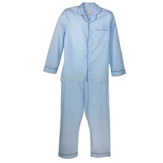 Ten West Apparel Men/'s Sleepwear Short Sleeve Pajamas White Blue Beige Plaid L