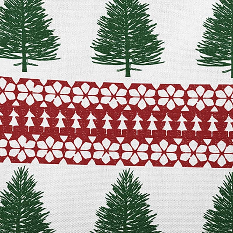 Winter Lace Forest Accent Pillow