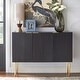 preview thumbnail 4 of 27, Lifestorey Valen Channel Front Sideboard Black