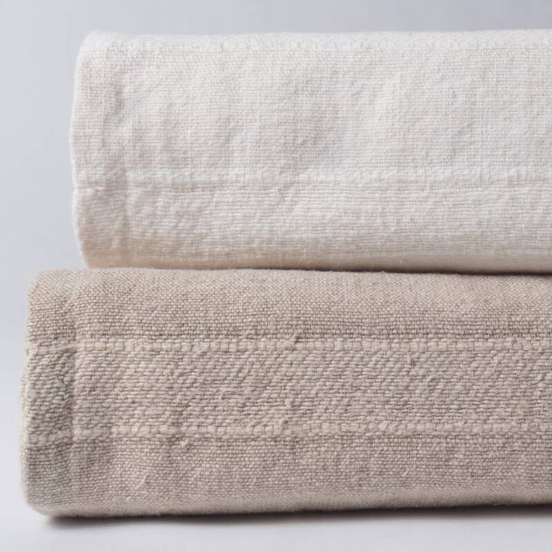 Rugby, Linen Blend, White, Sham