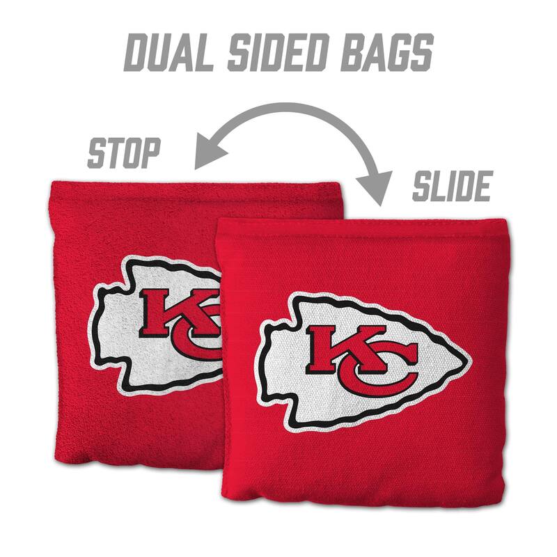 Kansas City Chiefs NFL Dual Sided Pro Stop & Slide Cornhole Bags