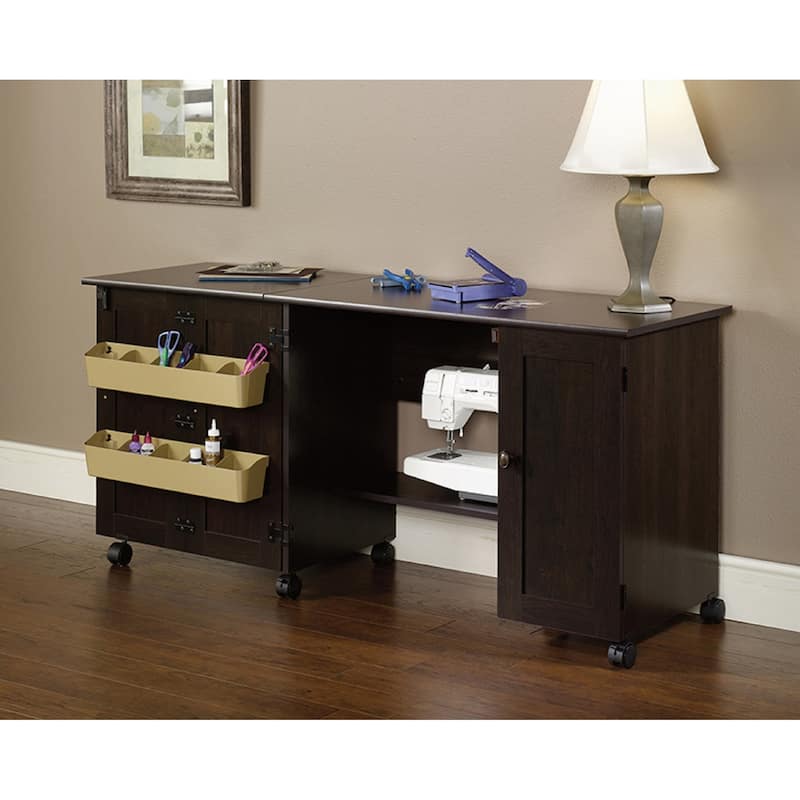 Sauder Select Collection Easy Rolling Sewing and Craft Table/Cart