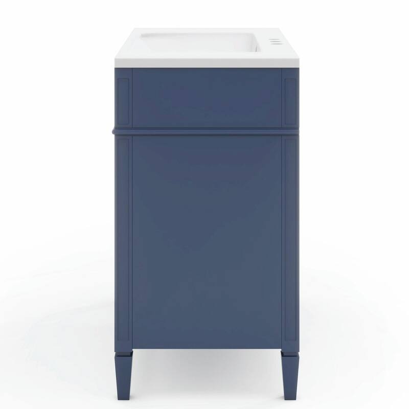 36'' Bathroom Vanity with Top Sink, 3 Drawers for Stylish Storage