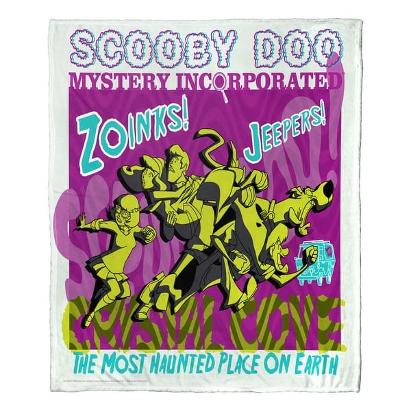 slide 2 of 5, Warner Brothers Scooby-Doo Haunted Crystal Cove Silk Touch Throw Blanket