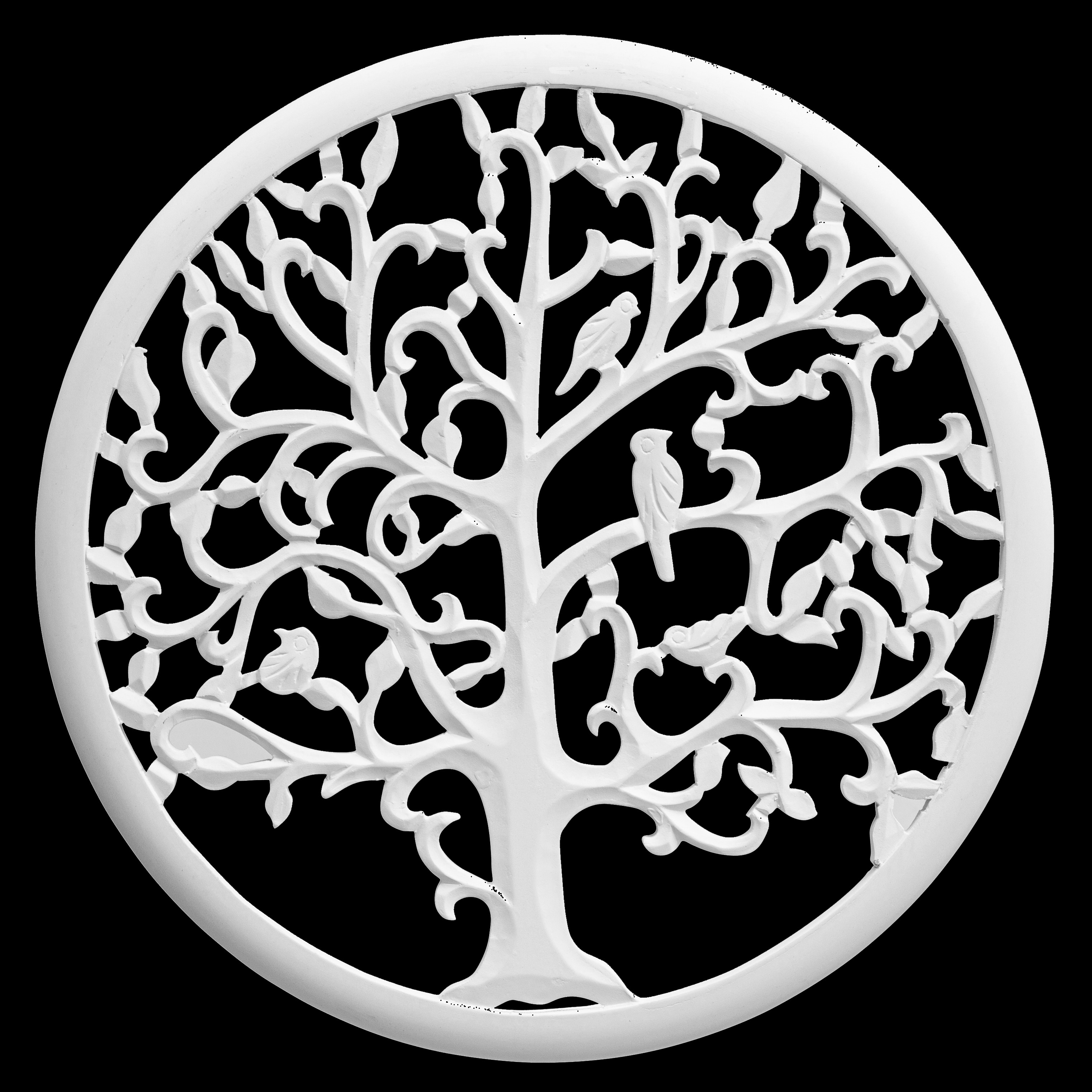 Solaris Thirty Three White Tree Of Life Wall Art On Sale Overstock 31820373 Black and white tree of life medallion. solaris thirty three white tree of life wall art