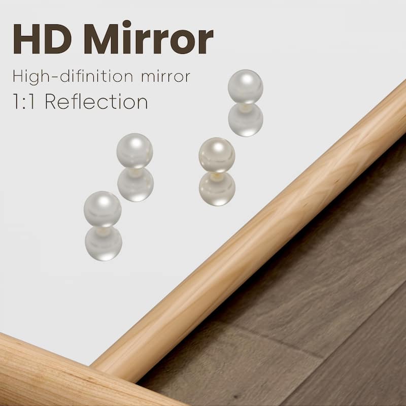 Wooden Frame Ladder-Style Wall Mirror full length mirror - 71*31