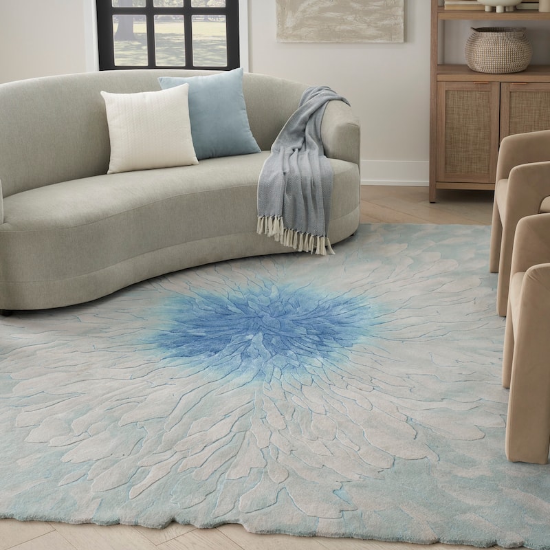 Nourison Prismatic Indoor only Floral Wool Area Rug