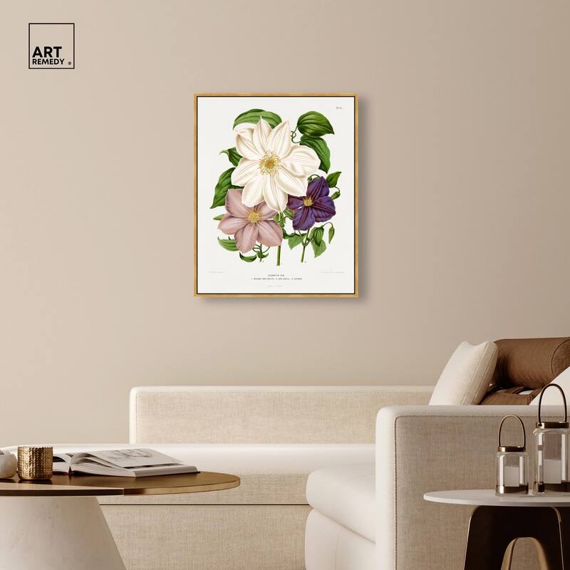 Clematis Canvas by Art Remedy