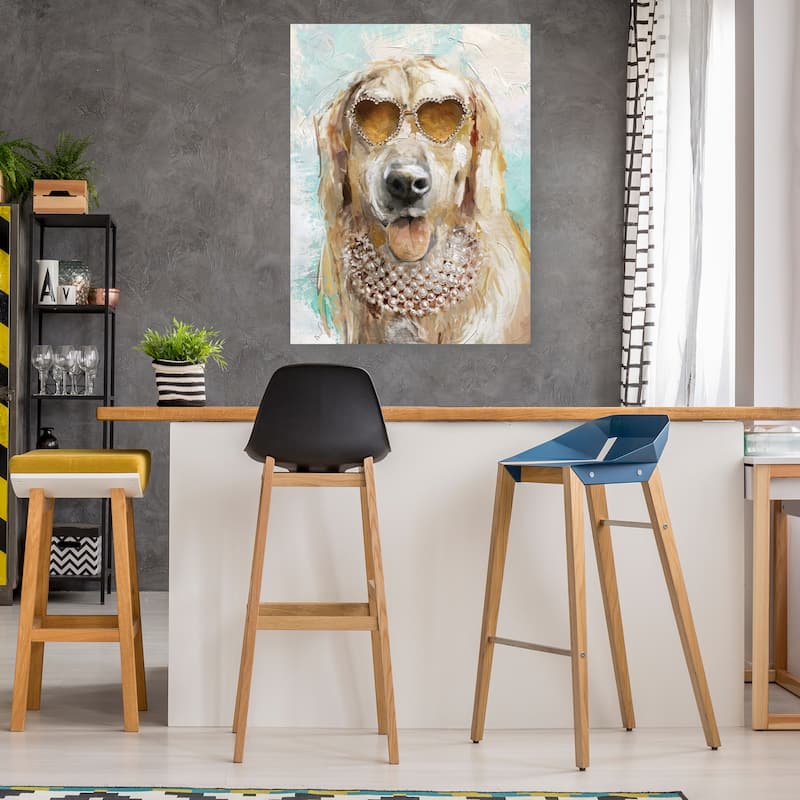 Doggie Divas II By Studio Arts Canvas Art Print