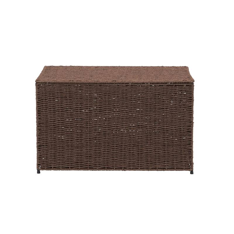 Household Essentials Decorative Paper Rope Storage Chest for Home Organization
