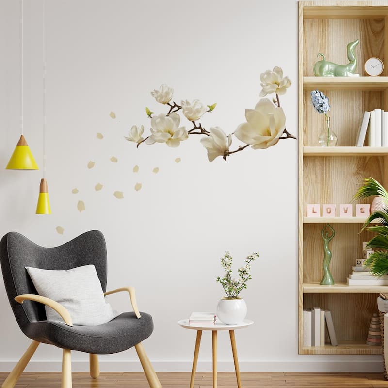 Walplus Wall Sticker Colorful Large Magnolia Flower Art Decal Home Decor