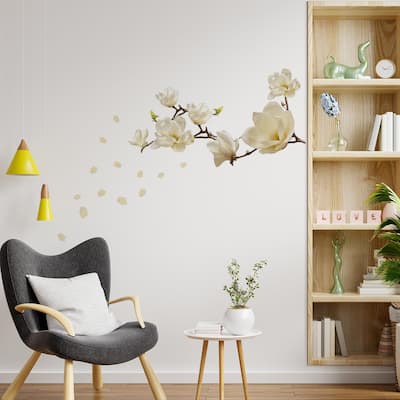 Walplus Wall Sticker Colorful Large Magnolia Flower Art Decal Home Decor