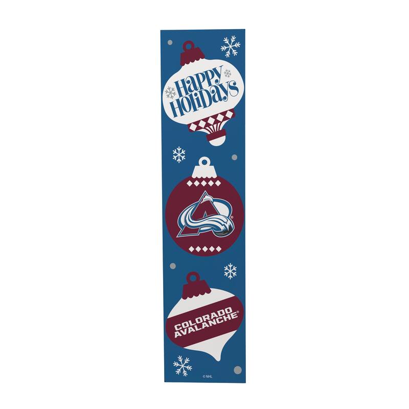 47" Double Sided Seasonal Porch Leaner, Colorado Avalanche - 47" x 11.25"