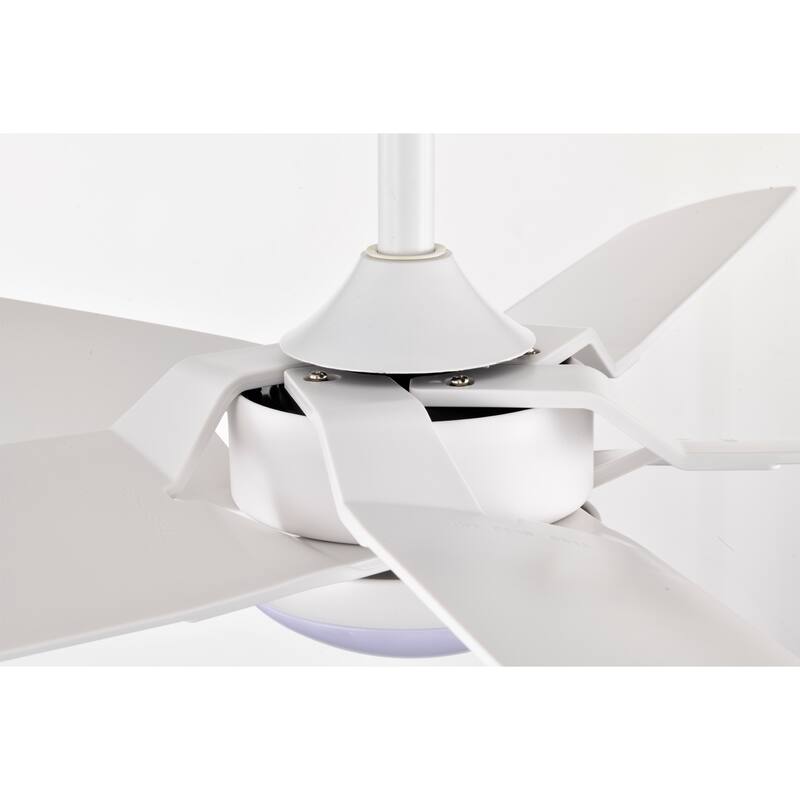 Angus 5-Blade Lighted Ceiling Fan with LED Lamp with Remote