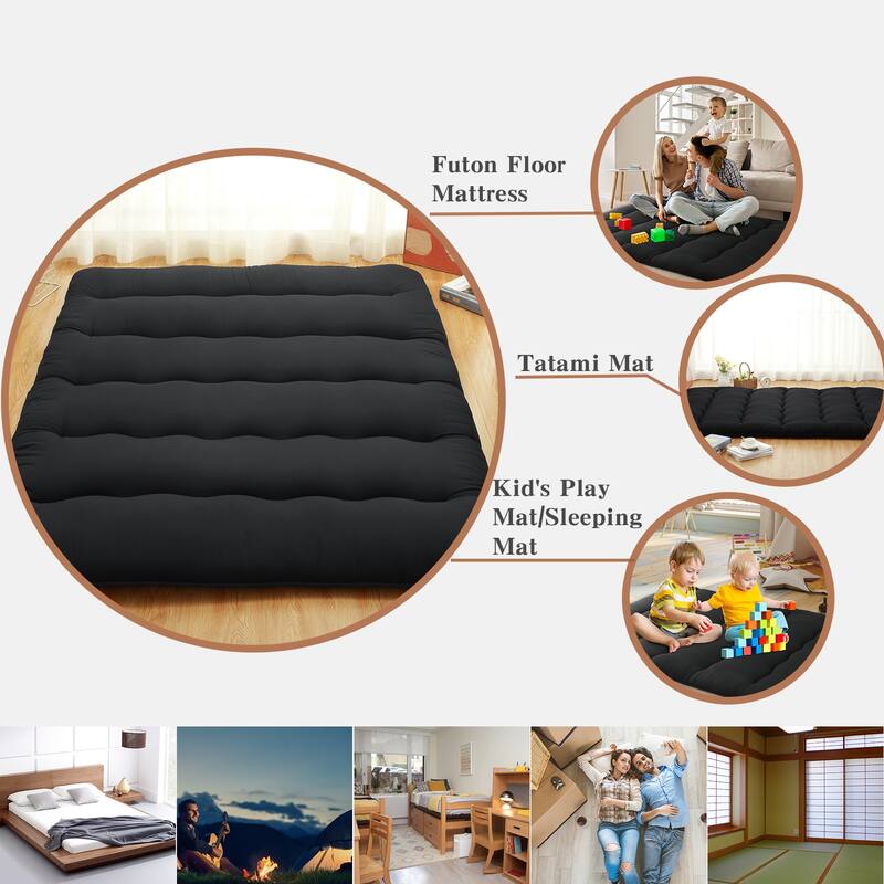 Japanese Futon Floor Mattress, Japanese Style Floor Mattress Sleeping Mattress Pad Tatami Mat