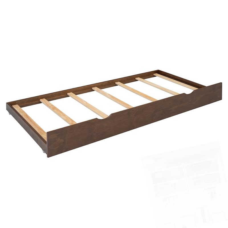 Queen Size Platform Bed With with 2 Big Drawers and Twin XL Size Trundle