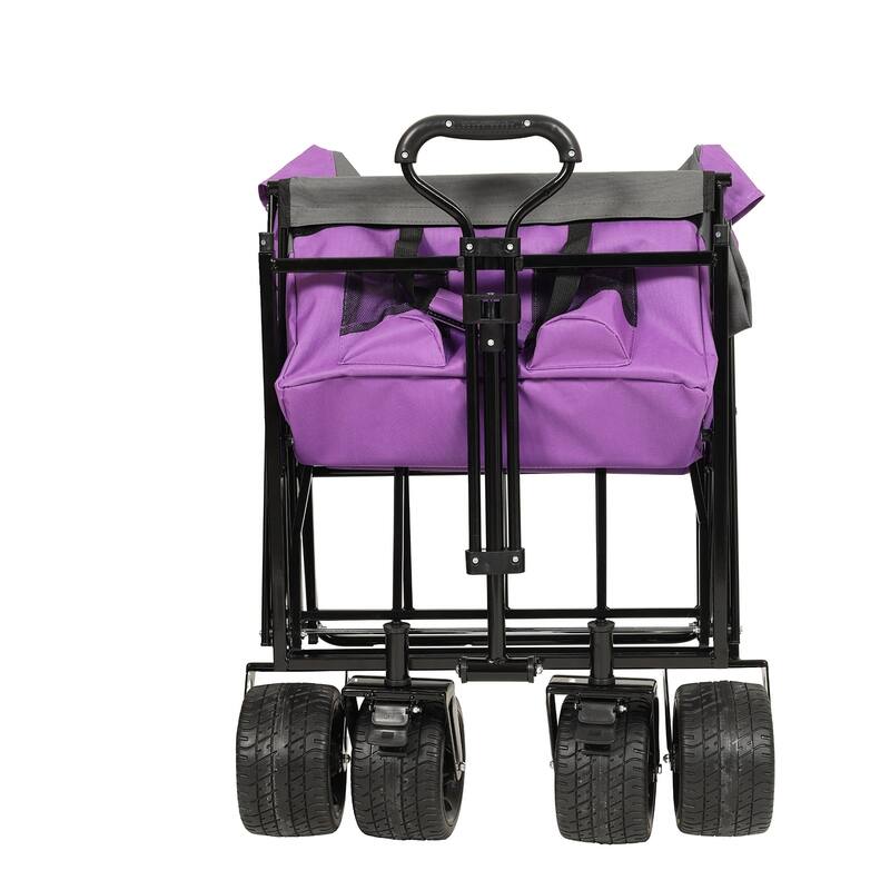 480 lb Folding Wagon Stroller with Canopy & Mosquito Net