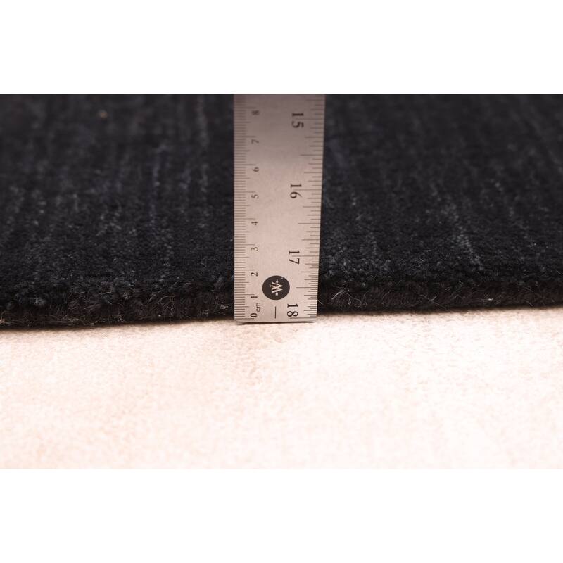 ECARPETGALLERY Hand Loomed Kashkuli Gabbeh Dark Navy Wool Rug - 4'10 x 7'8