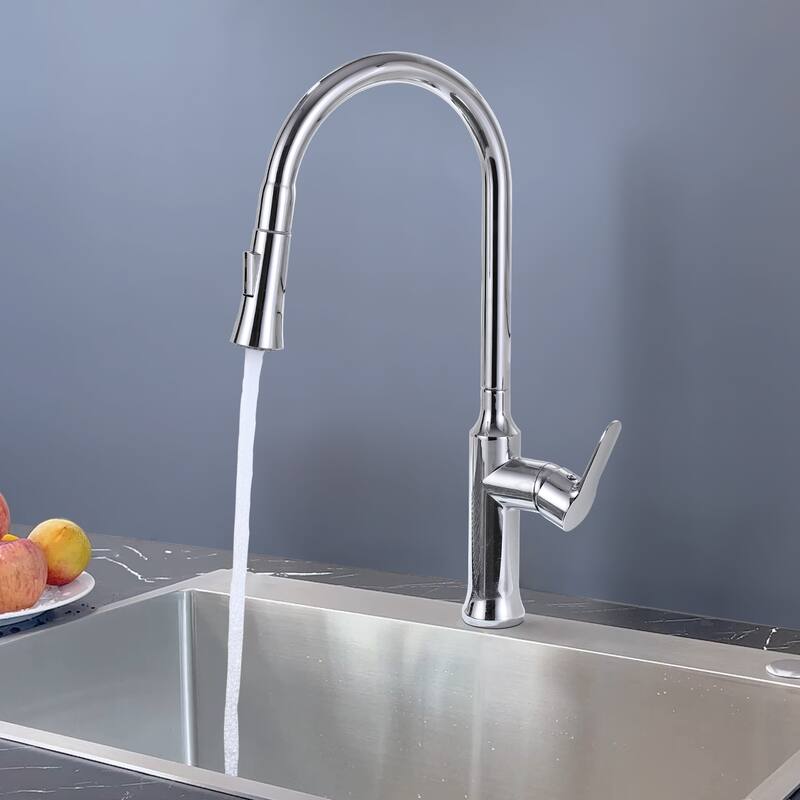 Topcraft High-arc Stainless Steel kitchen Sink Faucet