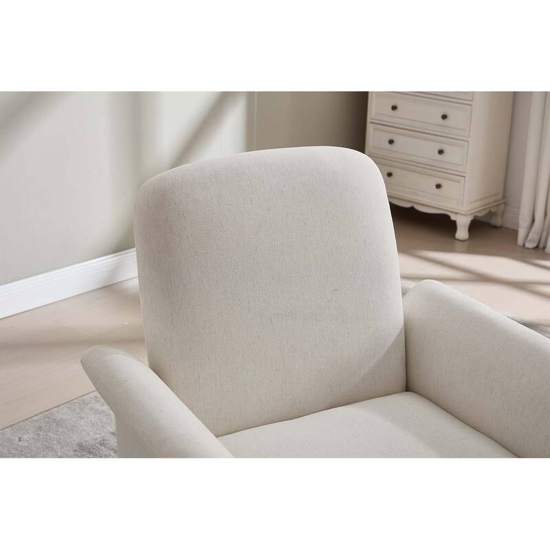 Swivel Accent Chair with Wood Base for Bedroom,Reading,and Living Room