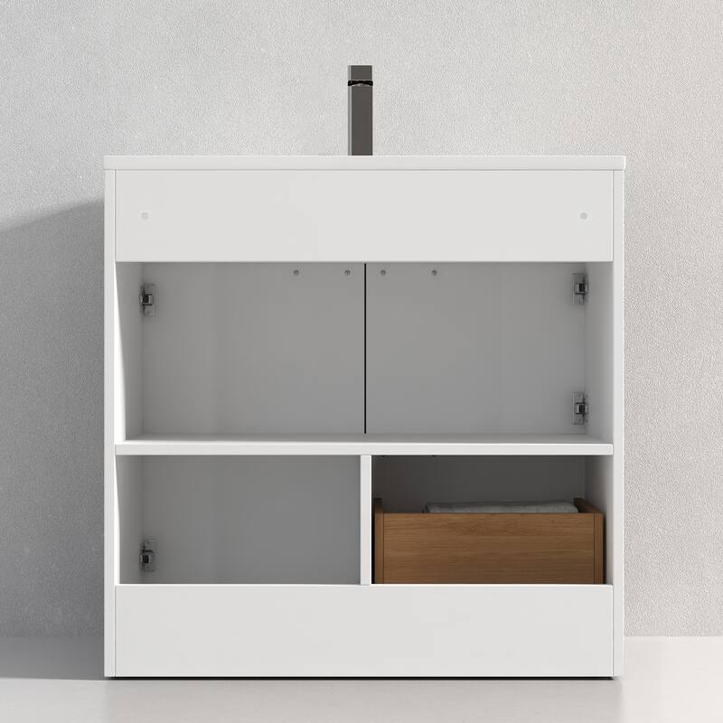 Blossom Hanover 36 Inch Bathroom Vanity with Topmount Ceramic Sink