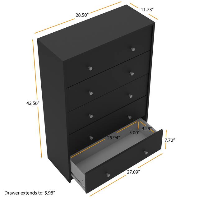 Porch & Den Zoe 5-drawer Chest