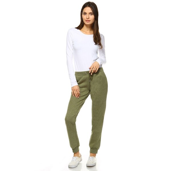 Fleece Sweatpants - Olive Green. Opens flyout.