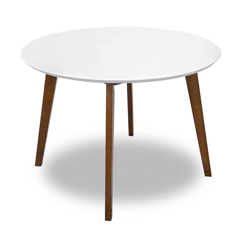 43" Dining Round Table, Modern Side Table for Kitchen Dining Room