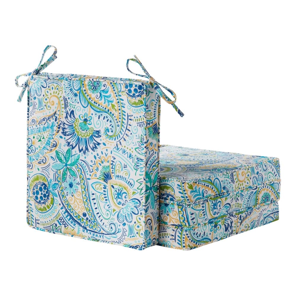 Greendale Home Fashions 18-Inch Square Outdoor Chair Pad (4-Pack)